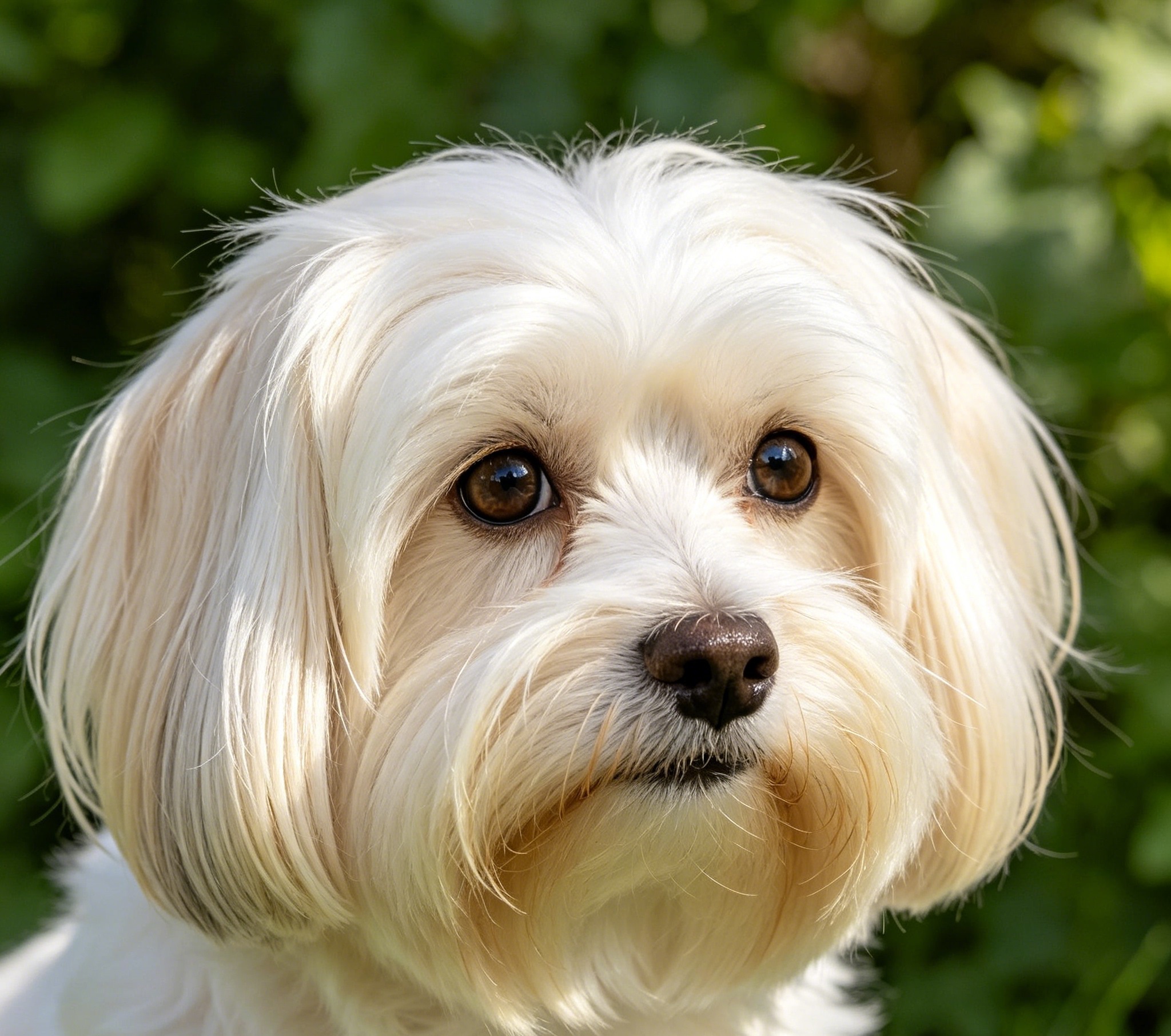 Adult Havanese with a long silky coat and a bright, friendly expression