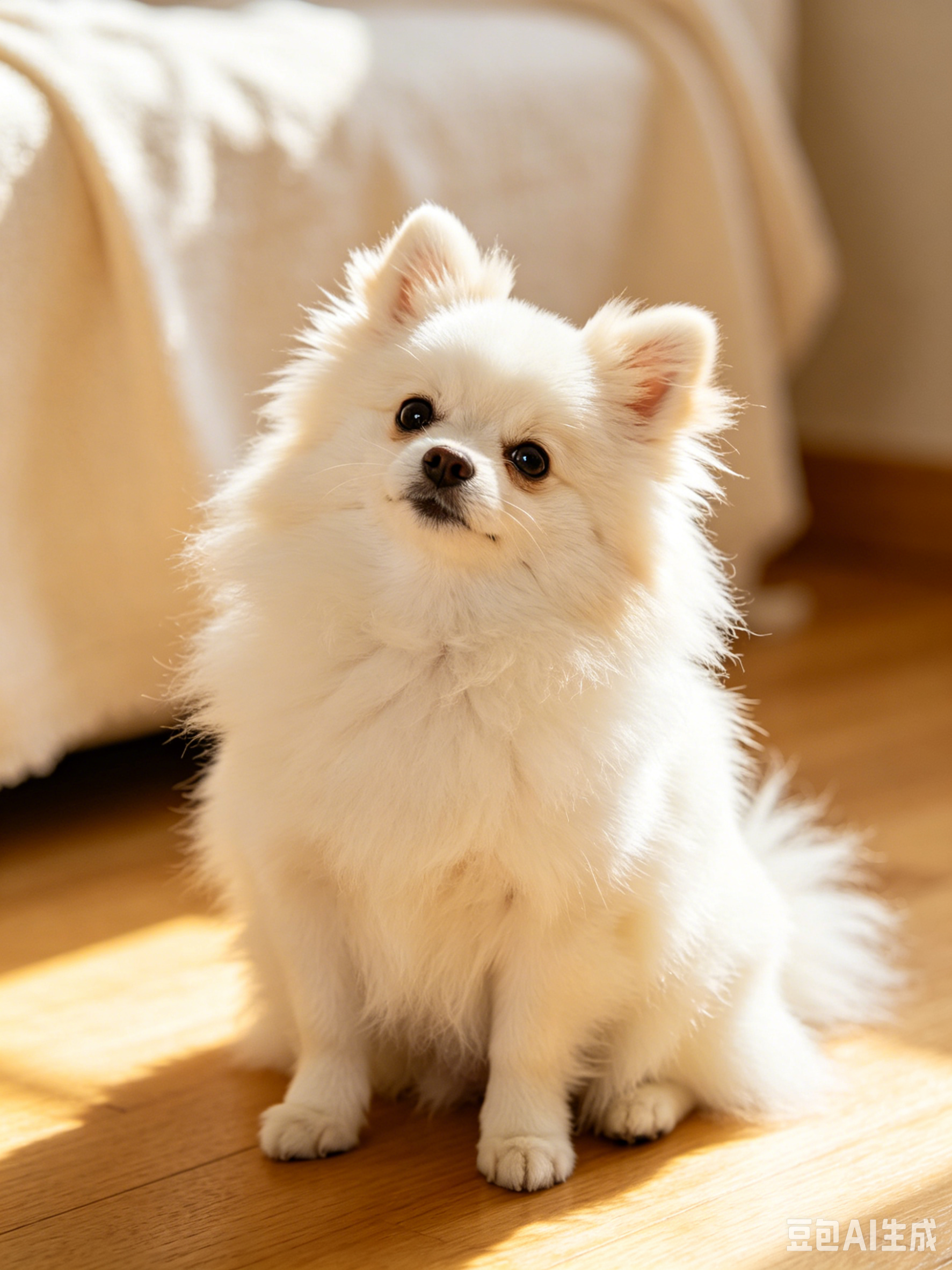 Cute fluffy Pomeranian
