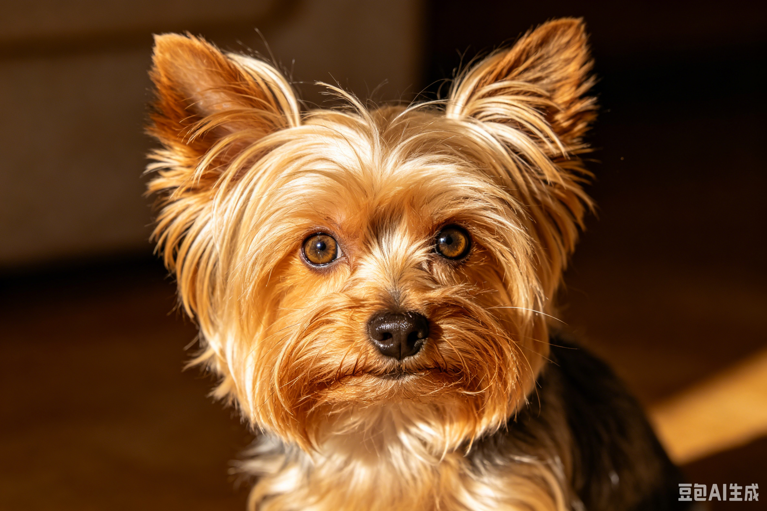 Glamorous Yorkshire Terrier portrait